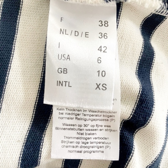 Saint James Atelier Vaujany Stripe Long Sleeve Top with Red Heart Patches - Picture 13 of 14